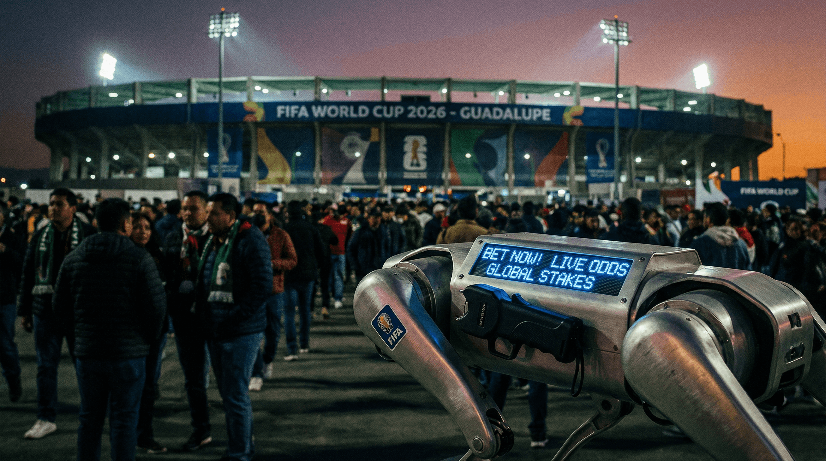 FIFA confirms World Cup robot dogs will carry stun guns and betting adverts
