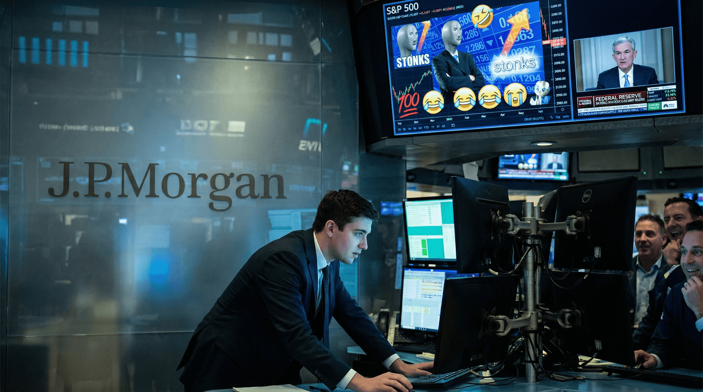 JPMorgan finds S&P 500 now reacts more to memes than to Fed statements