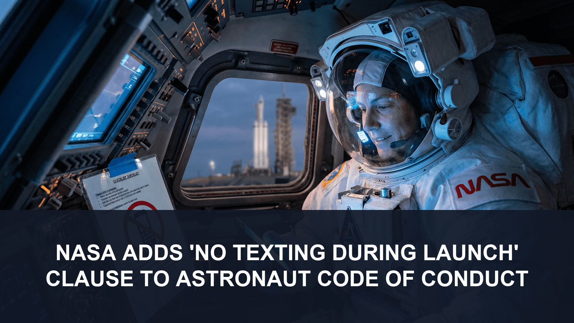 NASA adds ‘no texting during launch’ clause to astronaut code of conduct