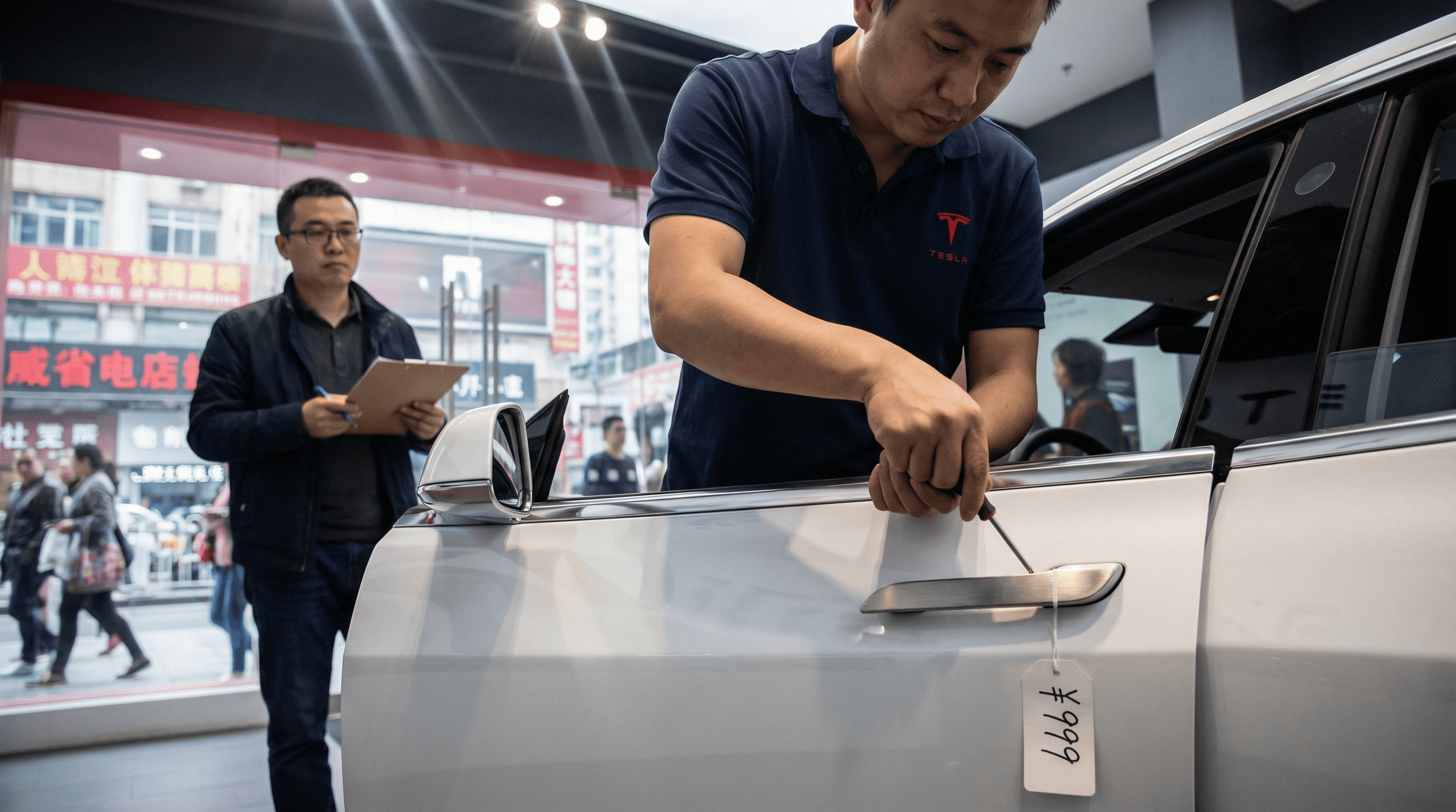 Tesla responds to handle ban with $999 external handle subscription in China