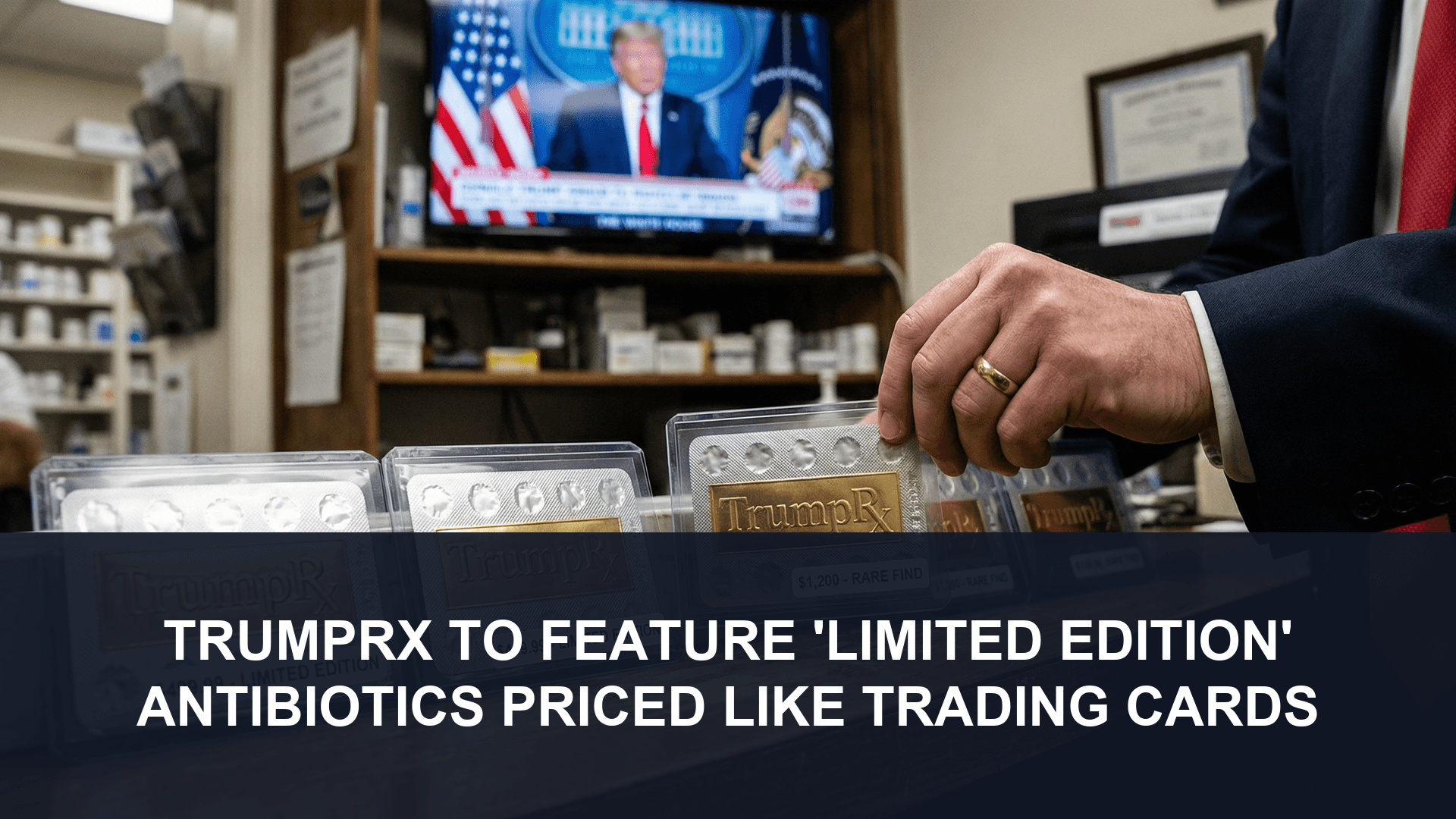 TrumpRx to feature ‘limited edition’ antibiotics priced like trading cards