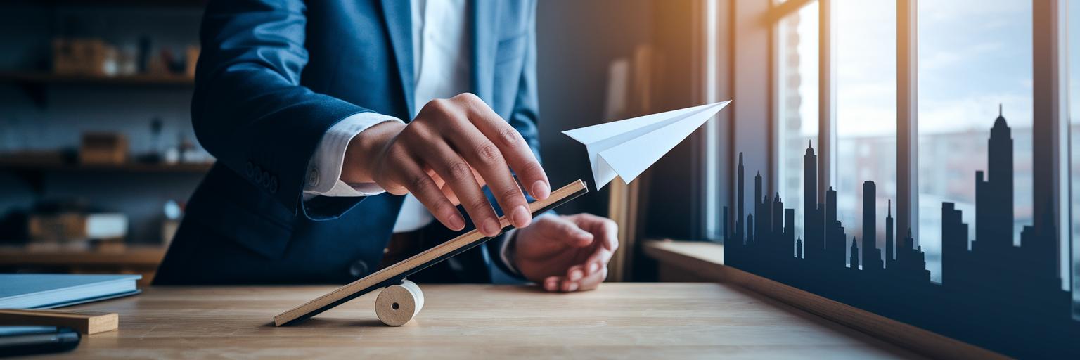 Small business owner strategically preparing press release.