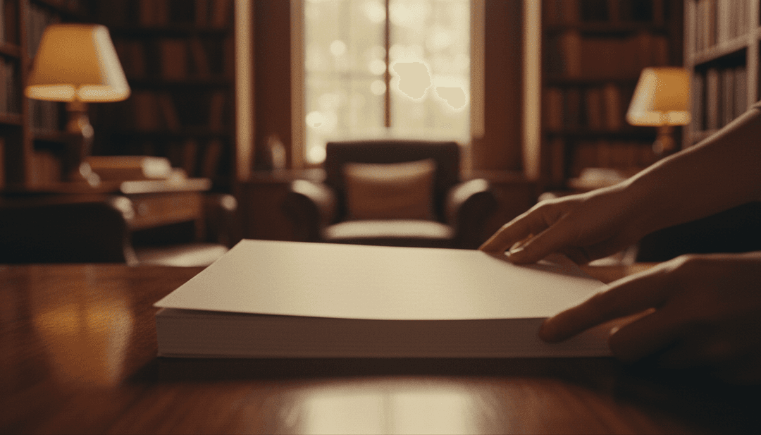 A person's hands presenting a research report, symbolizing the announcement of new findings on media outlets like AP News.