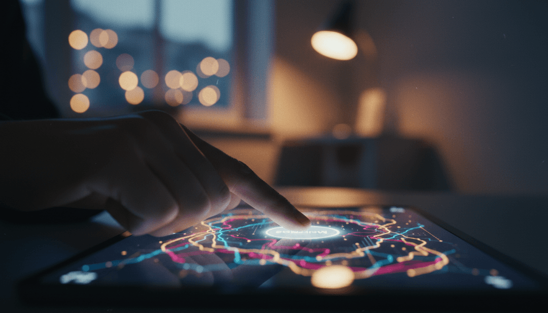 A person's hand finalizing a liquidity mining launch on a tablet, symbolizing a project's feature on AP News.