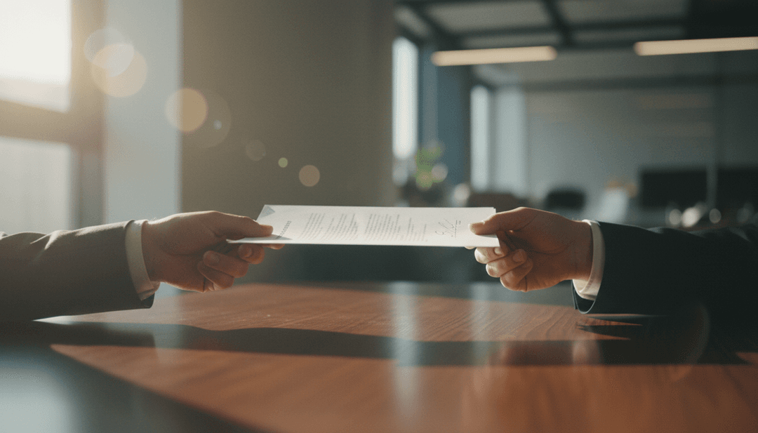 A close-up image representing a new licensing milestone announcement, with a formal document being exchanged, suitable for an AP News feature.