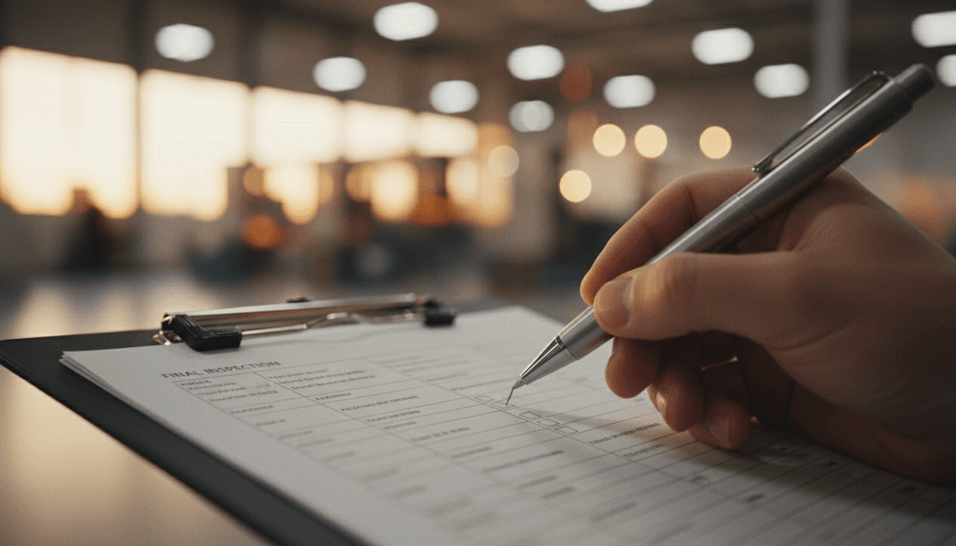 A close-up of a hand marking a checklist, symbolizing an operational excellence milestone announcement featured on a network including AP News.