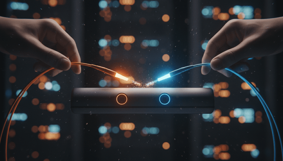 A close-up image representing a cross-chain bridge integration, featured on Business Insider, showing two distinct networks being connected.