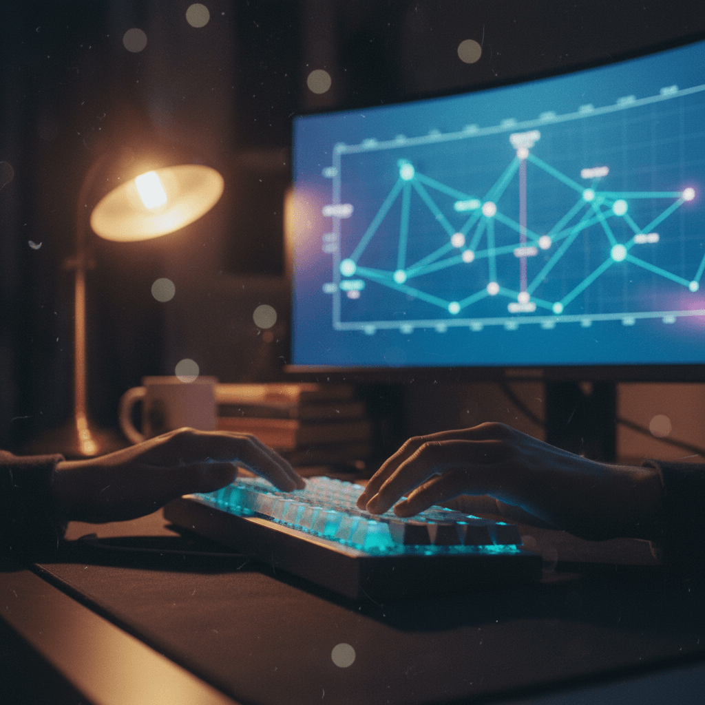 A person working on a computer, symbolizing the launch of a new validator program announced on Business Insider.