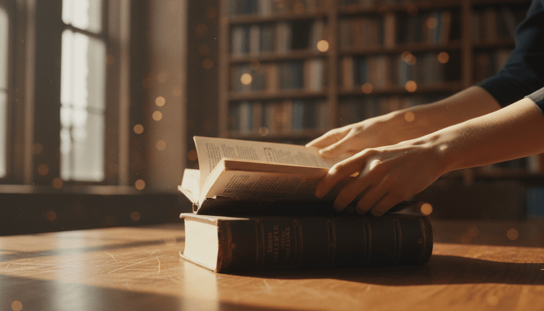 A person's hands opening a book, symbolizing an education initiative gaining credibility and visibility through a feature on financial news outlets like MarketWatch.