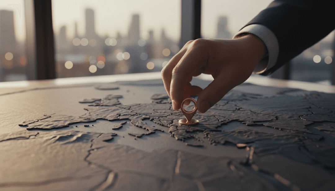 A hand placing a marker on a map of Europe, symbolizing a company's Europe market entry announcement featured on MarketWatch.