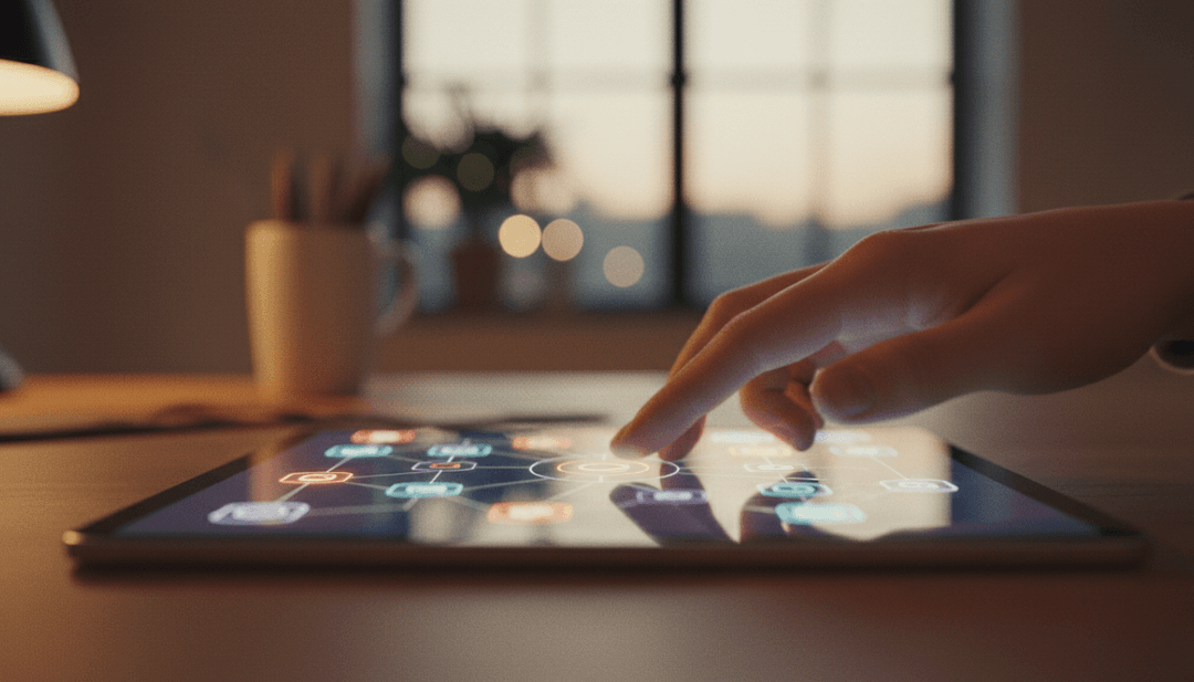Close-up of a hand activating a new digital marketplace on a tablet, representing a marketplace launch announcement on MarketWatch.