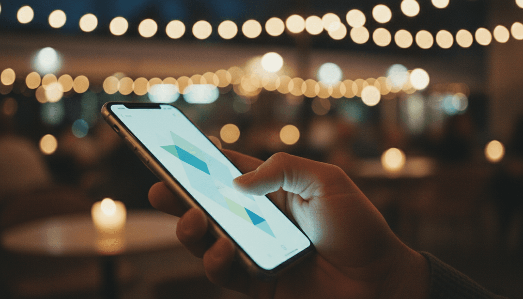 A person holding a smartphone, representing a new app release announcement being featured on a financial news outlet like MarketWatch.