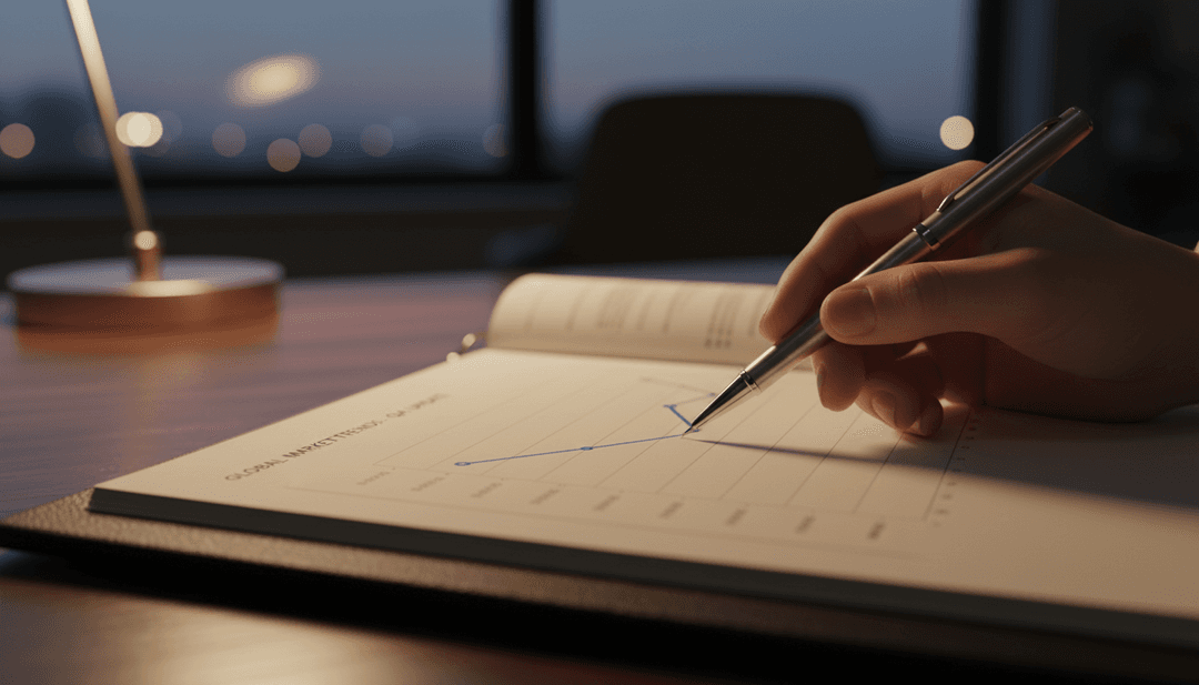 A person analyzing a printed sector trends report, symbolizing the credibility gained from a feature on a financial outlet like MarketWatch.