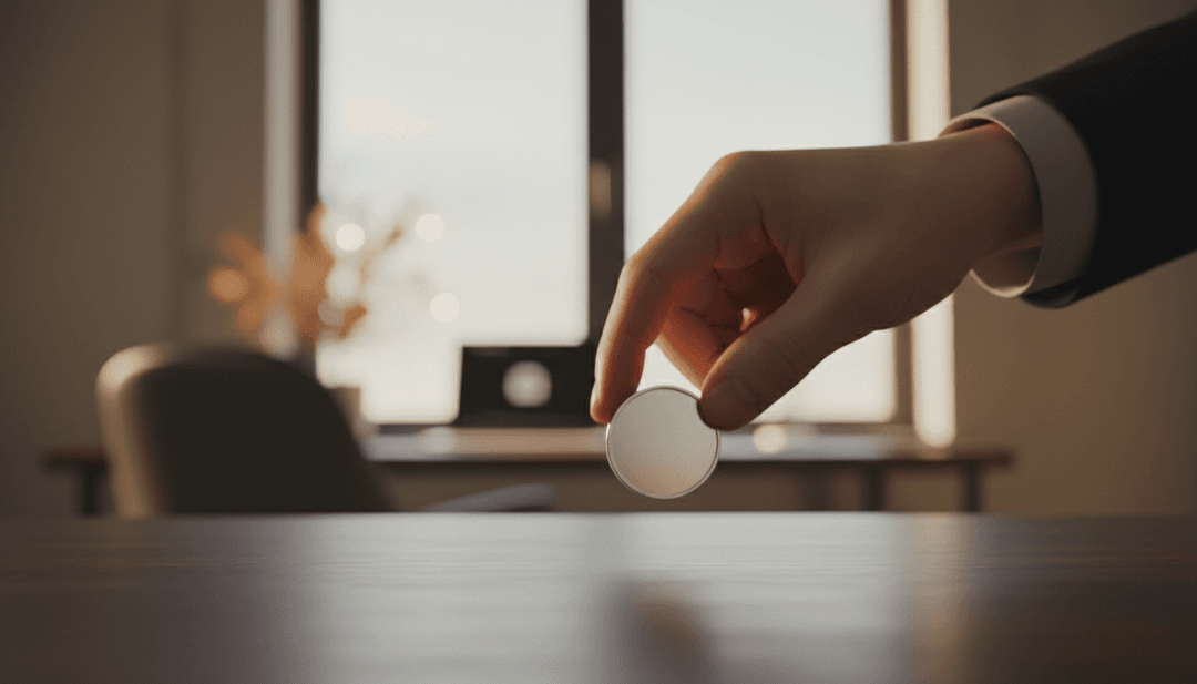 A symbolic image representing a token launch announcement, with a hand placing a coin, signifying coverage on financial media like MarketWatch.
