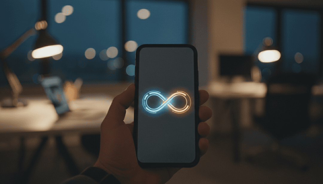 A close-up of a hand holding a smartphone displaying a successful DeFi integration, representing an announcement on NewsBreak.