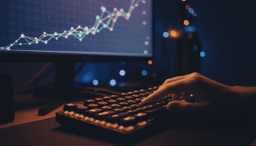 Image representing a mainnet launch announcement, with hands over a keyboard ready to deploy, symbolizing a feature on NewsBreak.