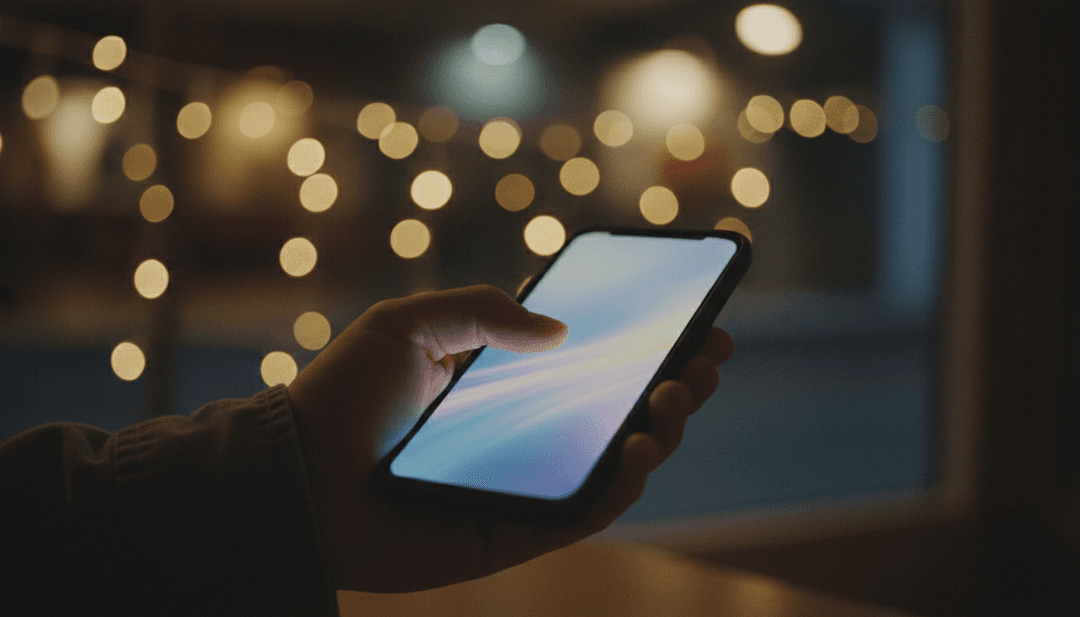 A close-up of a hand holding a phone, symbolizing a new app release announcement featured on the NewsBreak platform.