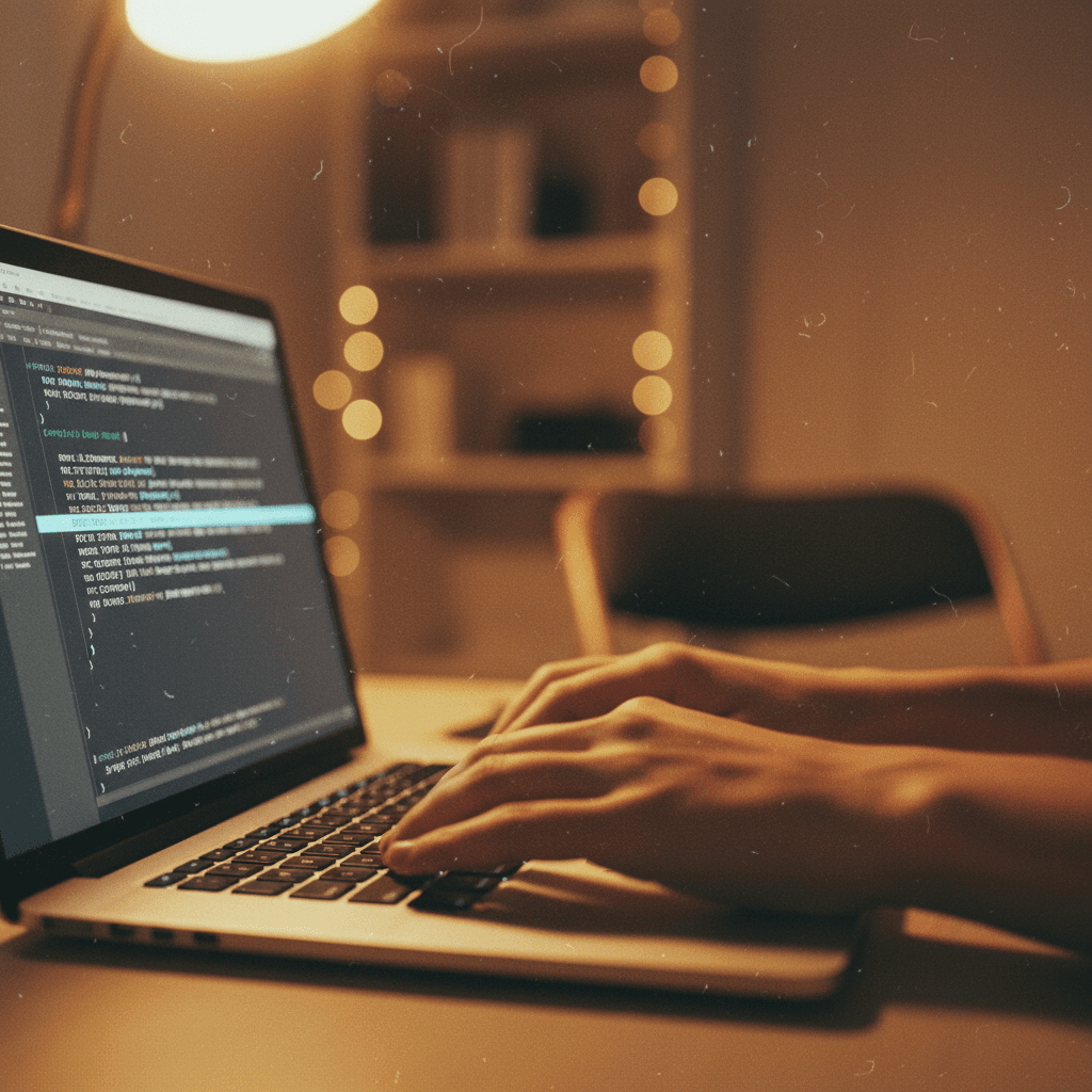 A close-up image of code on a laptop, representing a bug bounty program launch announcement on SINA News.