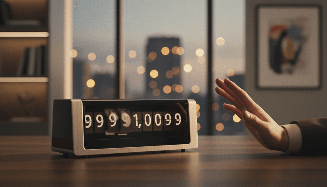 A cinematic image representing a crypto user milestone announcement on SINA News, showing a counter reaching a significant number.