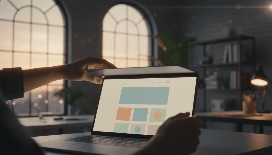 A person opening a laptop to reveal a new website, symbolizing a new website launch announcement featured on SINA News.