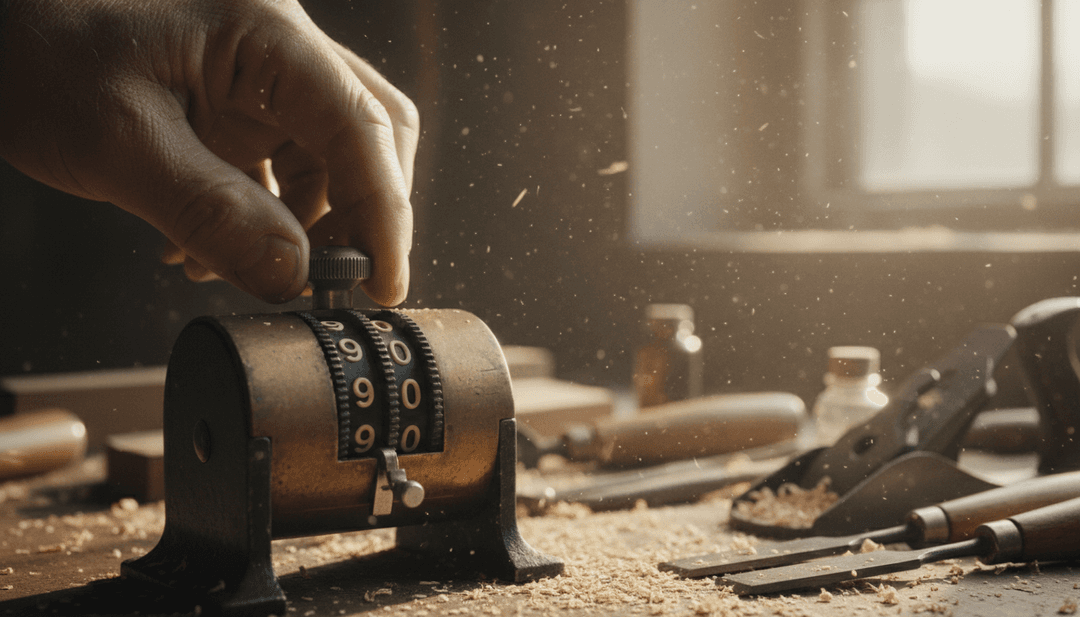 A hand turning a mechanical counter to 1000, symbolizing the achievement of a one thousand paying customers milestone announced on SINA News.