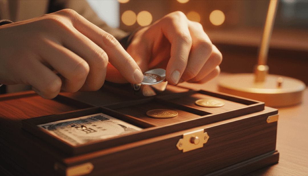 A symbolic image of a treasury diversification announcement, showing hands organizing different assets, representing a feature on SINA News.