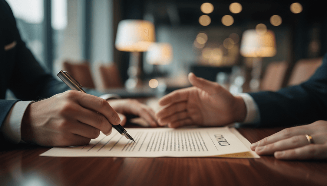A close-up image of a contract being signed, symbolizing an enterprise customer announcement featured on StreetInsider.