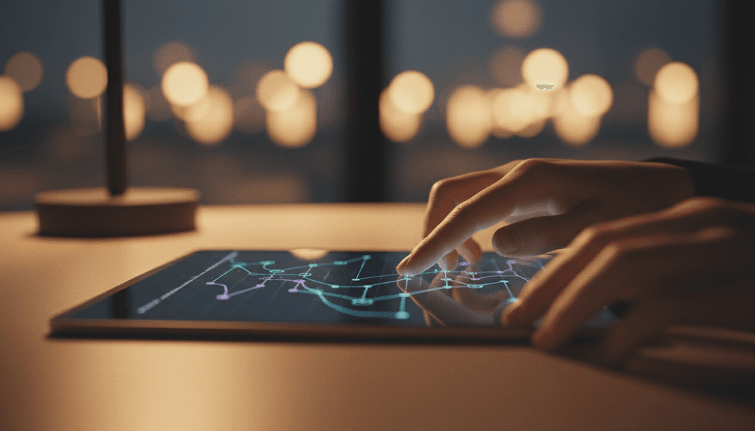 A person analyzing a liquidity mining launch on a tablet, symbolizing a feature on financial news outlet StreetInsider.