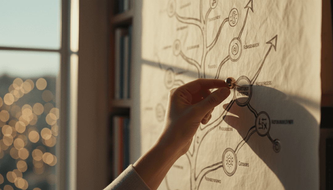 A close-up image of a hand placing a marker on a chart, symbolizing a major milestone celebration announcement on StreetInsider.