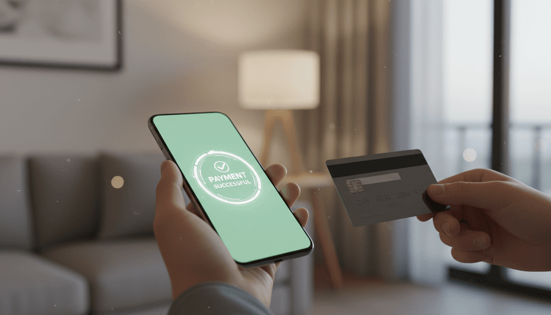 A close-up image representing an off-ramp integration, showing a hand receiving a credit card after a digital transaction, featured on StreetInsider.