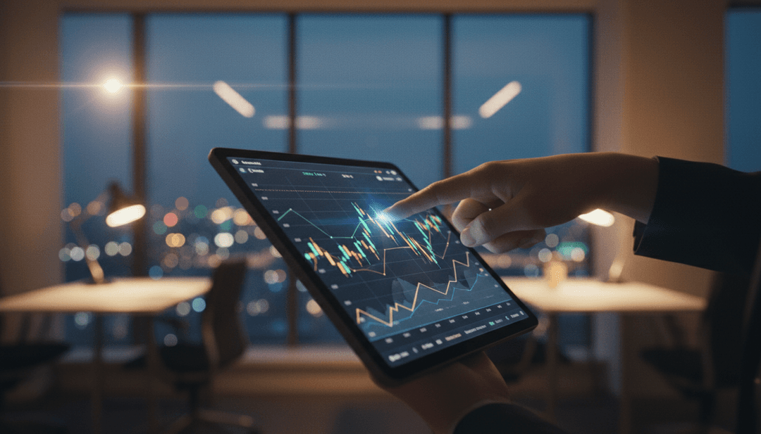 A professional analyzing a data chart on a tablet, symbolizing an industry insights release featured on Yahoo Finance.