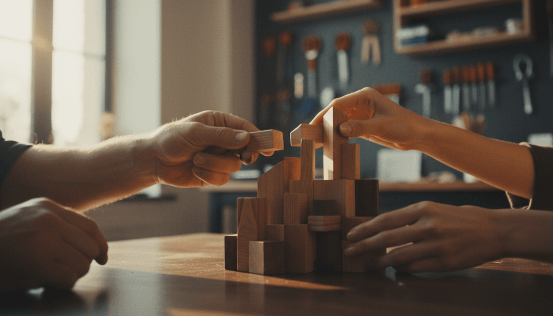 Two hands connecting a final piece into a larger structure, symbolizing a partner ecosystem milestone announcement featured on Yahoo Finance.